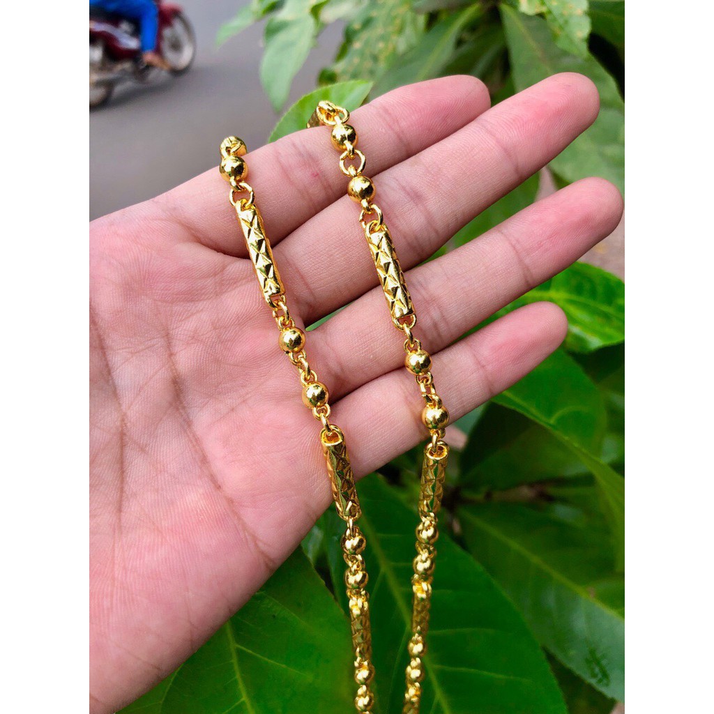 Dây chuyền nam đốt trúc mạ vàng Bracelet LLQQQ312