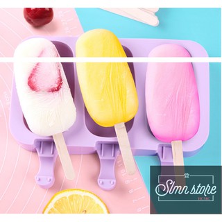 [Tặng que làm kem]. Khay nhựa làm kem tại nhà với nhiều kiểu dáng vô cùng tiện lợi.