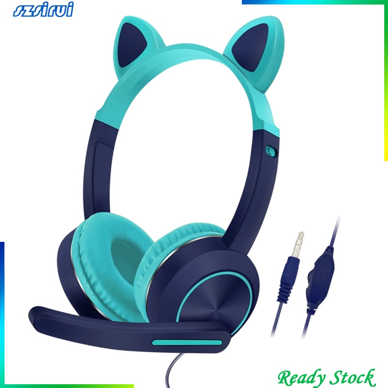 Tai Nghe Hifi Hình Tai Mèo Kèm Mic Cho Trẻ Em / Người Lớn Ps5