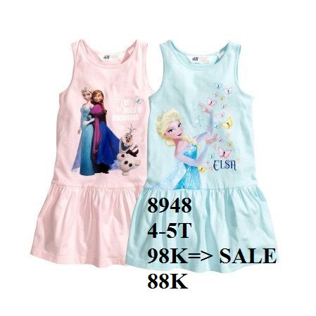 * Mã 8948:SALE 88K Váy H&M bé gái toàn mẫu mickey, elsa, pony, vải dư, chất vải cotton và hình in đẹp. (BC 1759)