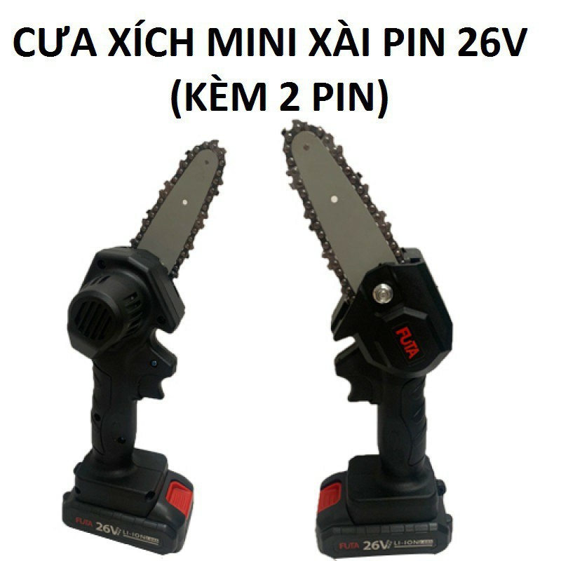 [HÀNG CAO CẤP] Máy Cưa Mini Cầm Tay - Máy Cưa Gỗ - Cưa Xích [TẶNG KÈM PIN - BAO HÀNH LỖI 1 ĐỔI 1]