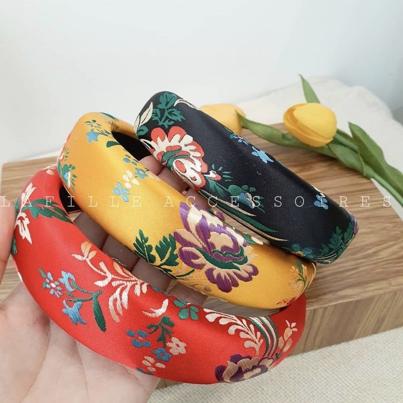 Cài tóc mấn vải gấm