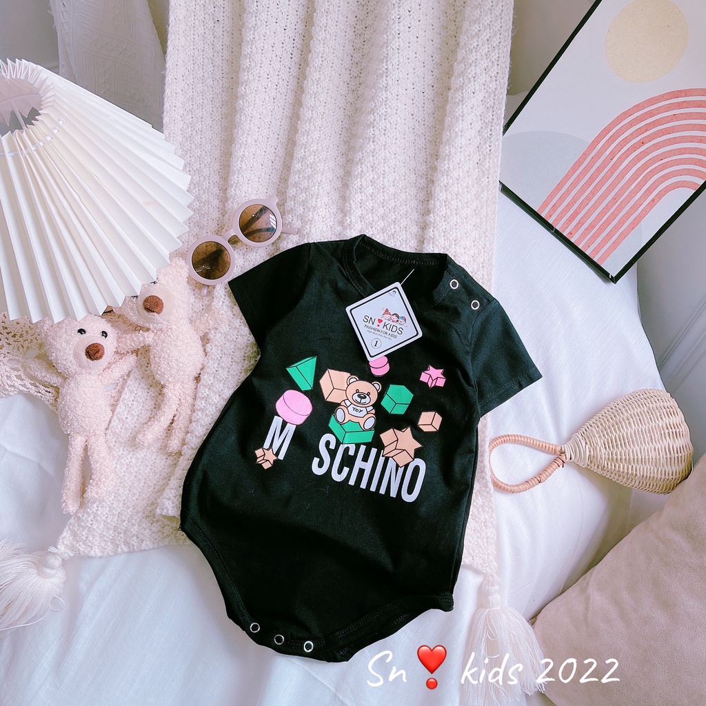 XẢ HÀNG Body chip cho bé trai, bộ body cộc tay chất cotton mát lạnh họa tiết siêu dễ thương cho bé