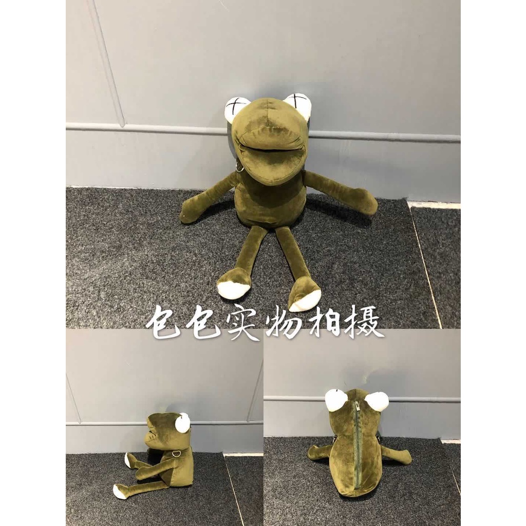 Túi Đeo Chéo Hình Chú Ếch Nhồi Bông Dễ Thương Cho Nữ