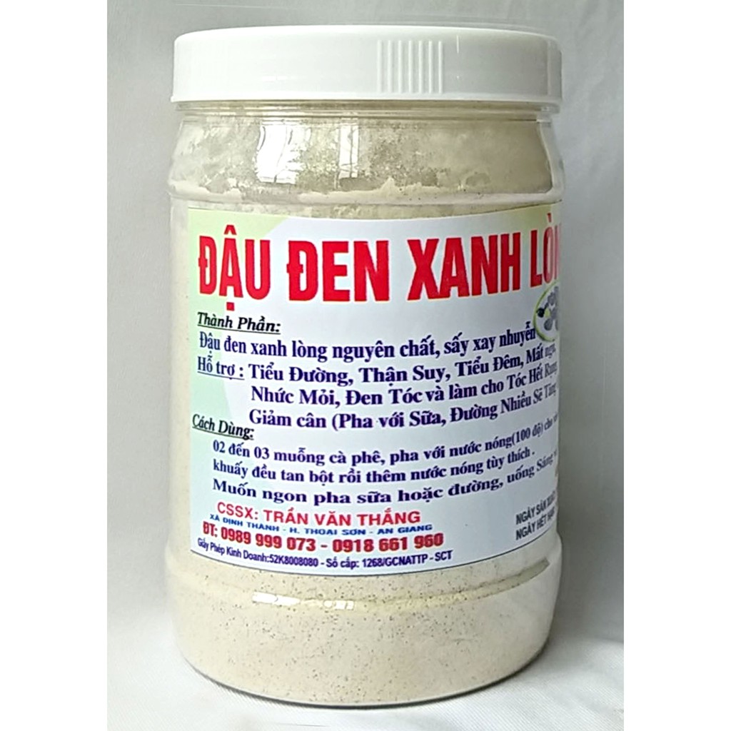 Bột đậu đen xanh lòng nguyên chất sấy và xay nhuyễn đẹp da, tăng sức đề kháng