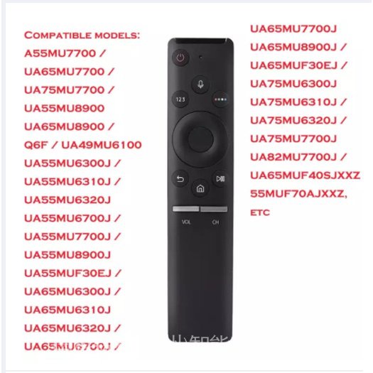 Điều Khiển Từ Xa Cho SAMSUNG LCD LED 4K Hdtv Ua55 / 65 / 65 / 65 / 75 / 82Nu8000 RM-L1611 Sm