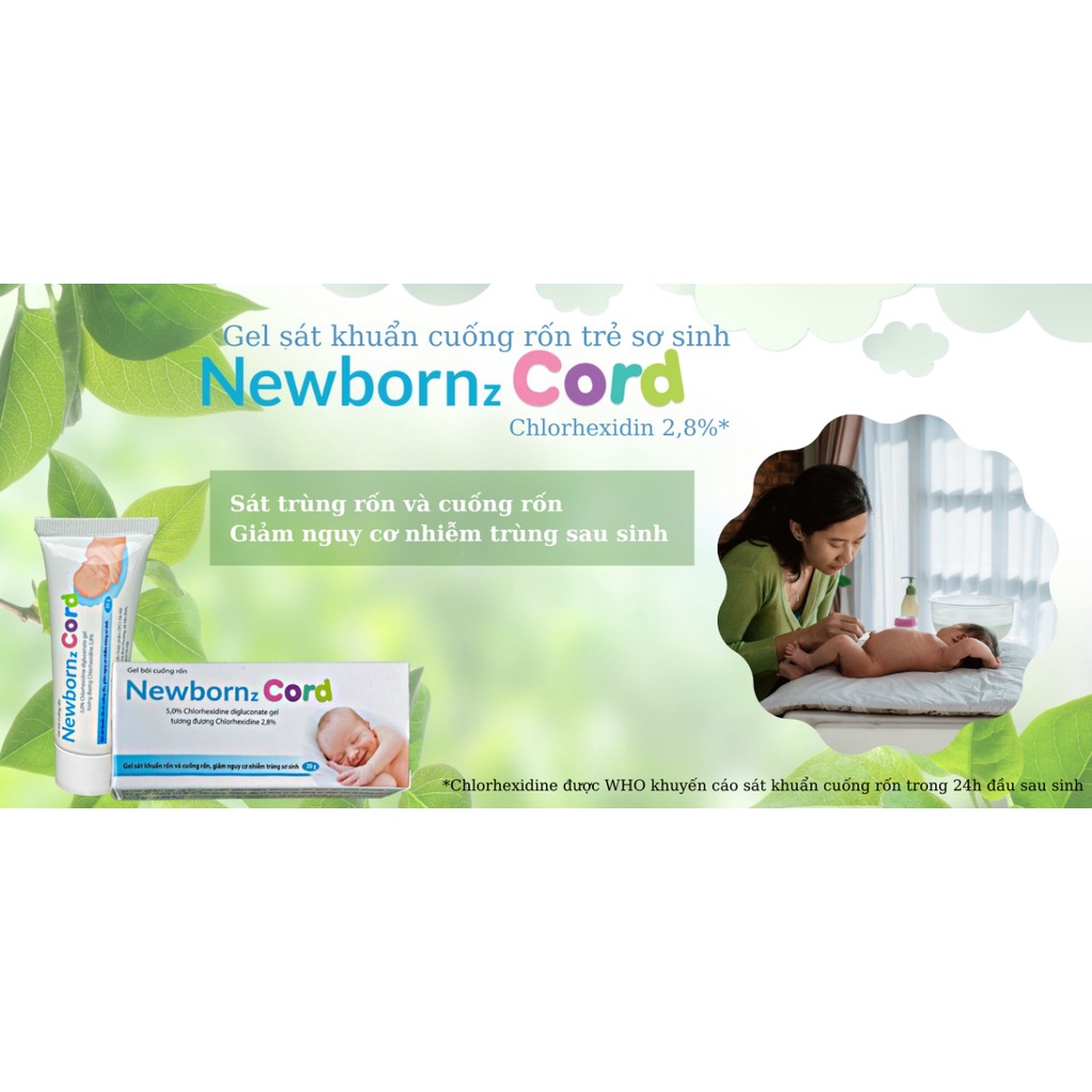 Gel vệ sinh rốn cho trẻ sơ sinh Newbornz Cord 20g