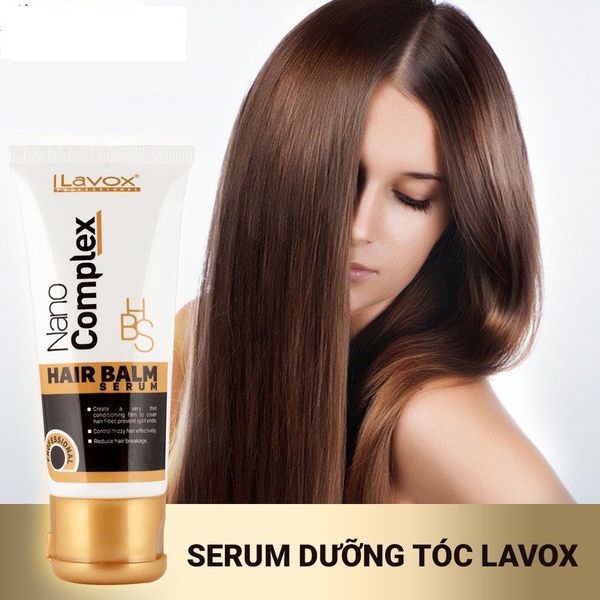 [60ml] Serum dưỡng tóc Lavox Nano Complex Hair Balm bảo vệ tóc chắc khỏe, bóng mượt chống Oxy hóa phục hồi khô xơ, chẻ