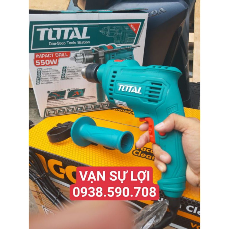 MÁY KHOAN BÚA 13MM - 550W CHÍNH HÃNG TOTAL MÃ: TG105136E