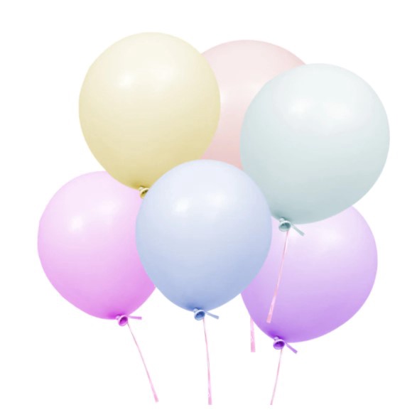 Bong bóng Tròn Pastel Macaron Size 6"-10'' Cao Su Phụ Kiện Trang Trí Sinh Nhật Happy Birthday Tiệc Cưới Siêu Hot 2022