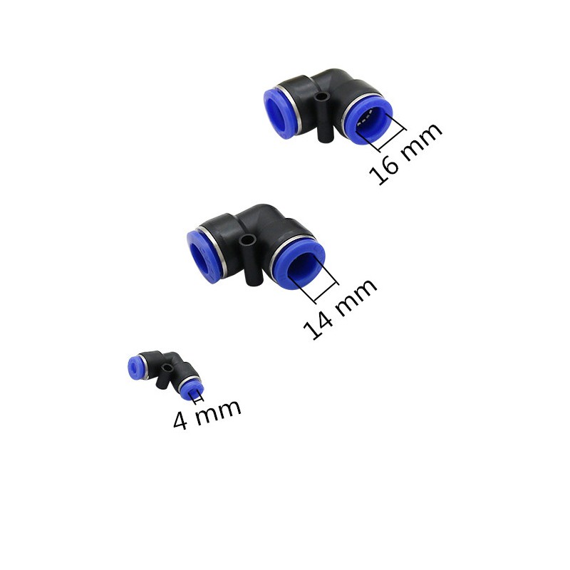 Set 2 Đầu Nối Ống Nước 4/14/16mm