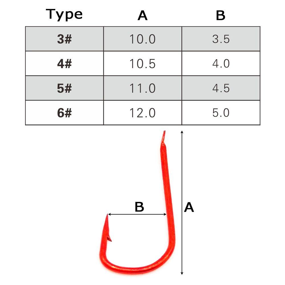 1000 Chiếc Móc Gia Súc 3# 4# 5# 6# Móc Câu Cá Thể Thao Chất Lượng Cao