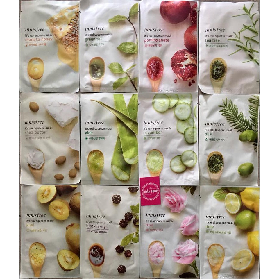 Mặt nạ giấy Innisfree It's real squeeze mask