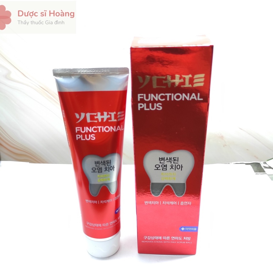 Kem Đánh Răng Ychie Functional Plus Cho Răng Ố Màu - Tuýp 125g