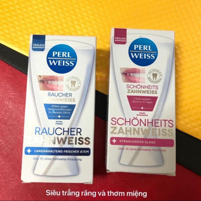 Kem đánh răng siêu trắng Perl Weiss Đức 50ml