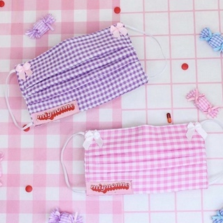 Khẩu Trang Vải Caro | độc quyền mignonne | 4 Lớp Kháng Khuẩn Chống Bụi Mịn Made in Vietnam Dễ Thương Màu Sắc Thời Trang
