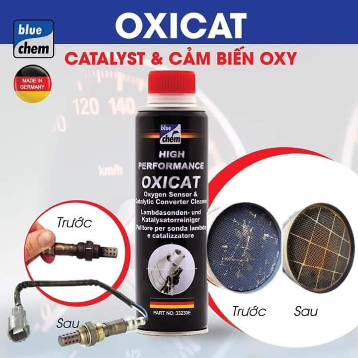 < FREE SHIP > vệ sinh bầu lọc khí thải máy xăng Bluechem oxicat