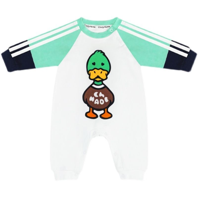 Bộ Áo Liền Quần Tay Dài Thời Trang Mùa Thu Xinh Xắn Cho Bé Sơ Sinh