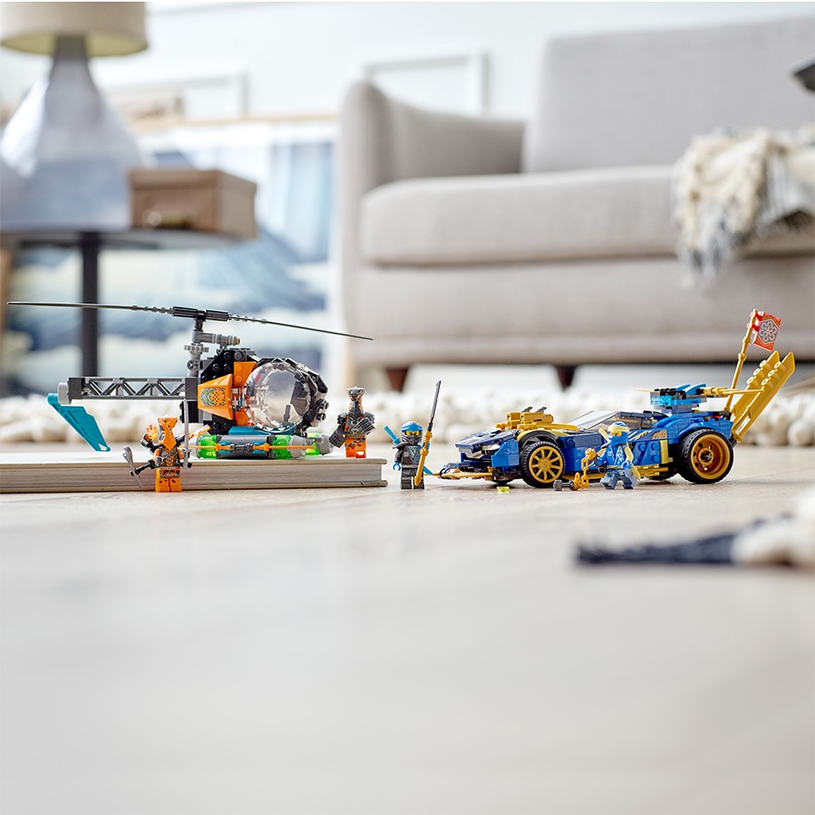 Đồ Chơi LEGO NINJAGO Xe Đua Tốc Độ Của Jay &amp; Nya 71776