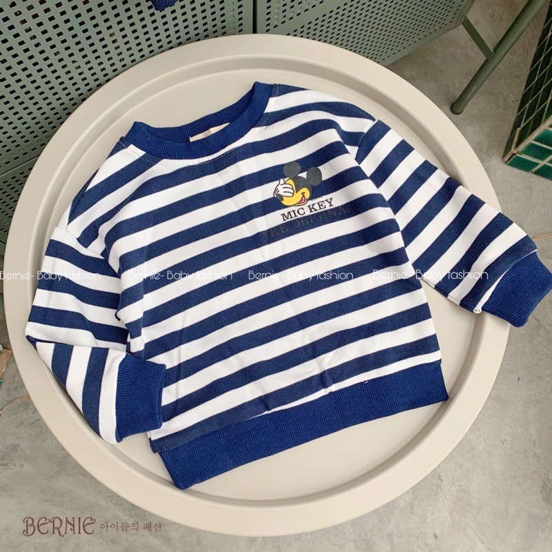 ( Siêu Rẻ ) ÁO KẺ MICKEY UNISEX CHO BÉ