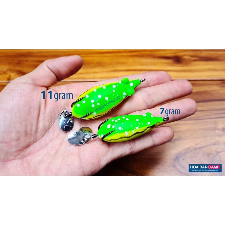 Mồi Lure Nhái Hơi Bumpy Frog