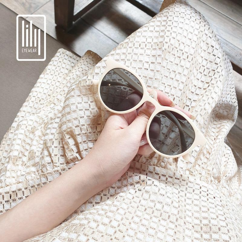 Kính mát nữ mắt tròn thời trang nhiều màu sắc lựa chọn Lilyeyewear -1332 | BigBuy360 - bigbuy360.vn