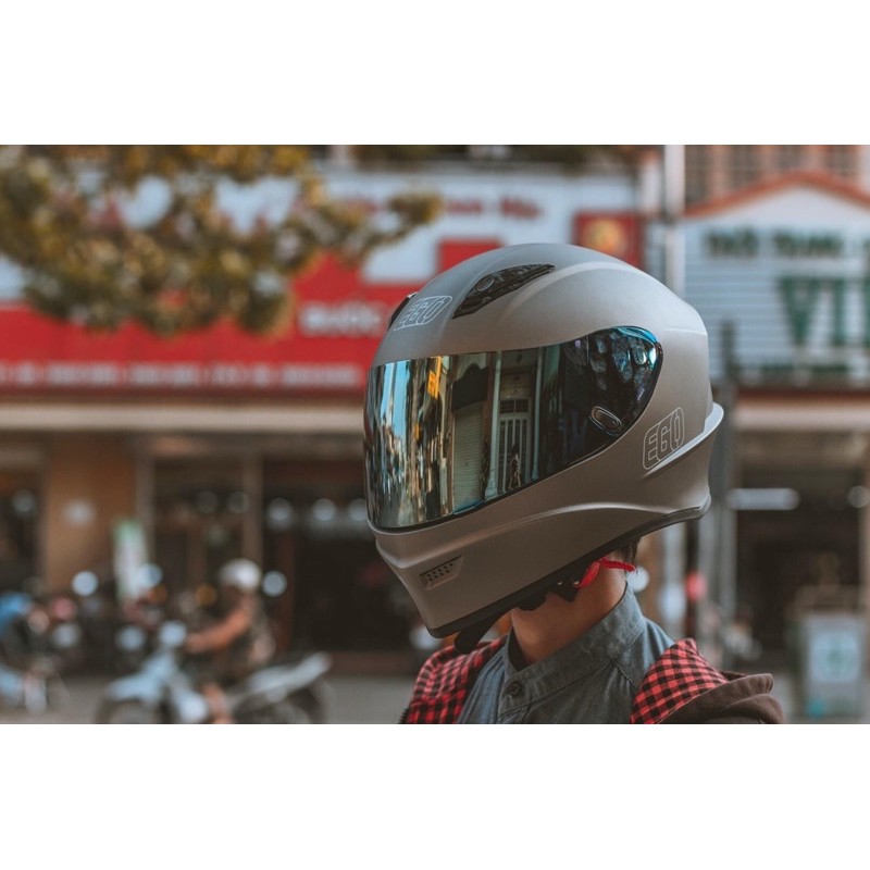 TẶNG GĂNG TAY Mũ nón bảo hiểm Fullface EGO E8 PLUS, EGO E-8 PLUS màu đen nhám chính hãng bảo hành 24 tháng cao cấp moto