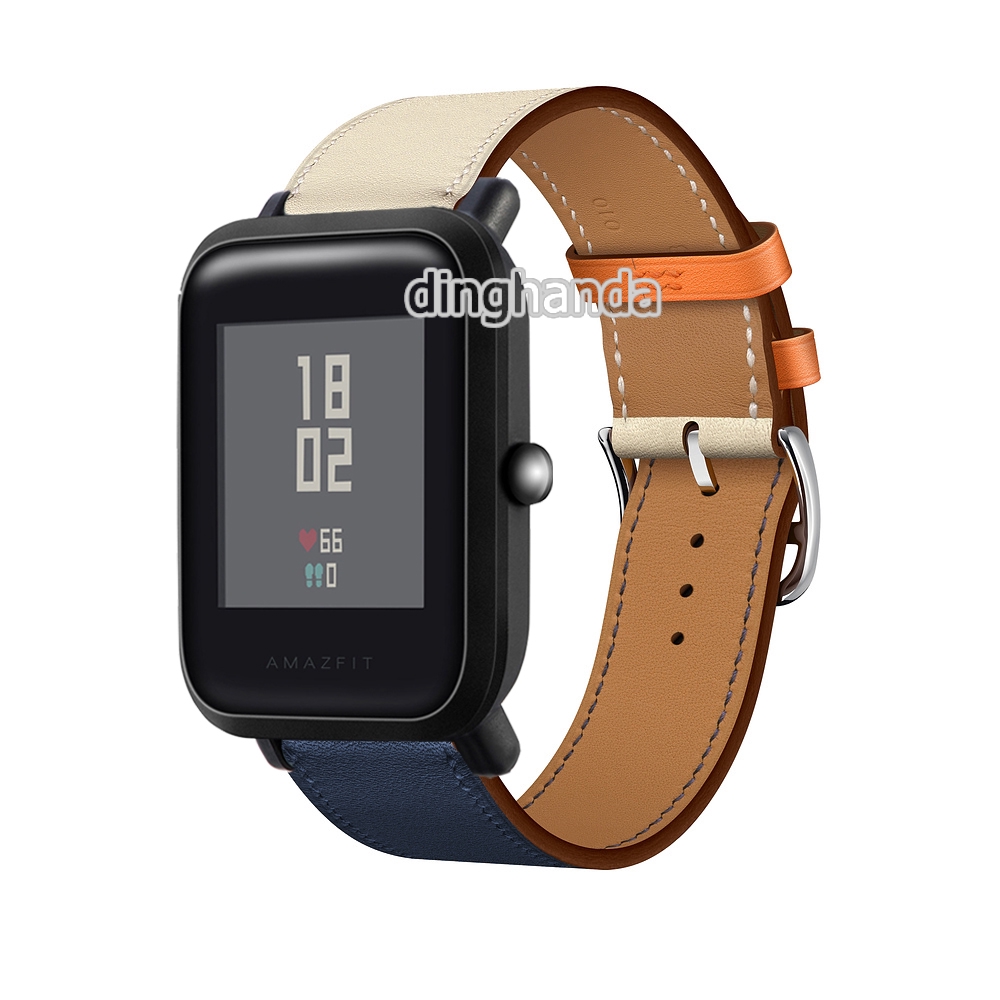 Dây Đeo Bằng Da Cho Đồng Hồ Thông Minh Huami Amazfit Bip Lite Bip S U Bip 3 pro