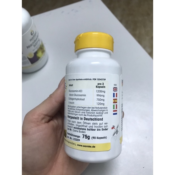 Viên uống sụn khớp warnke Glucosamin plus 400mg Hàng Đức