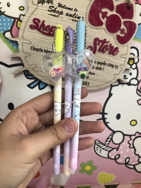 Viết gel hình thú mực xanh