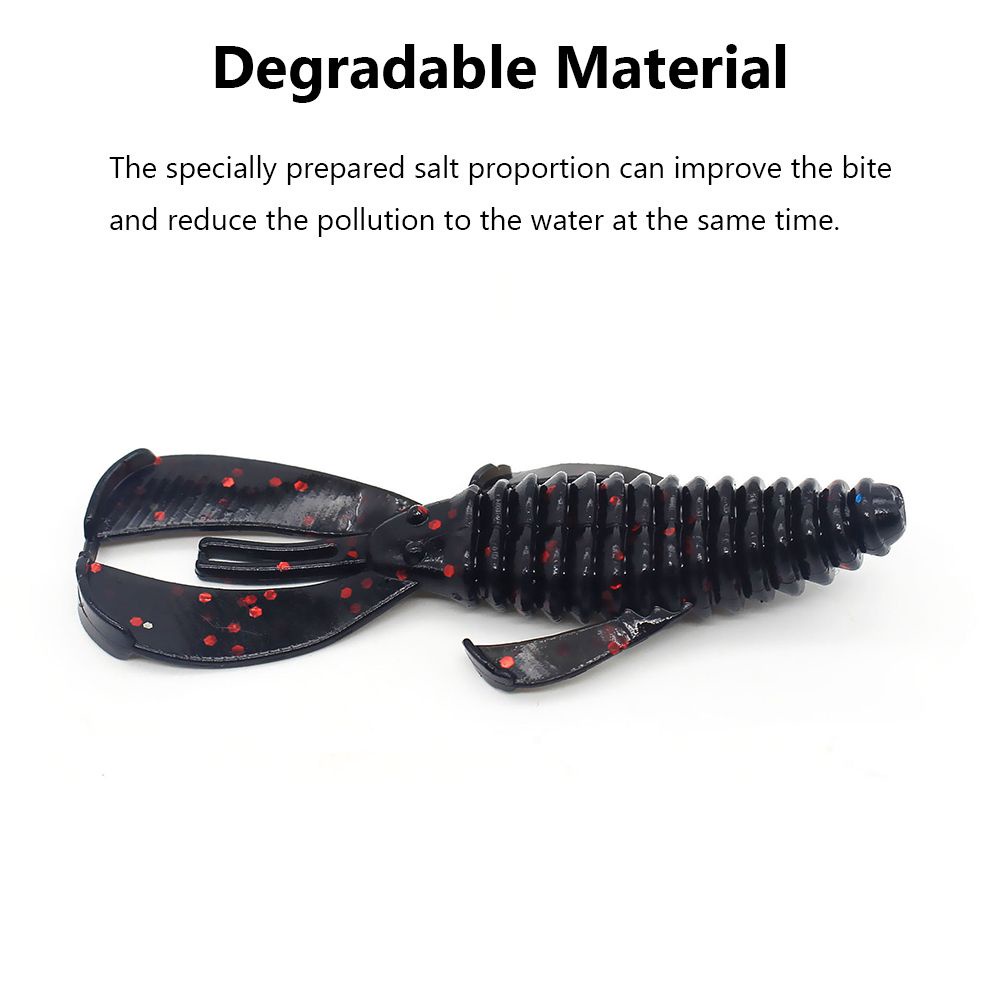 MUVAKO Bộ 10 Mồi Câu Cá Nhân Tạo Hình Giun 8cm 4.5g Mềm