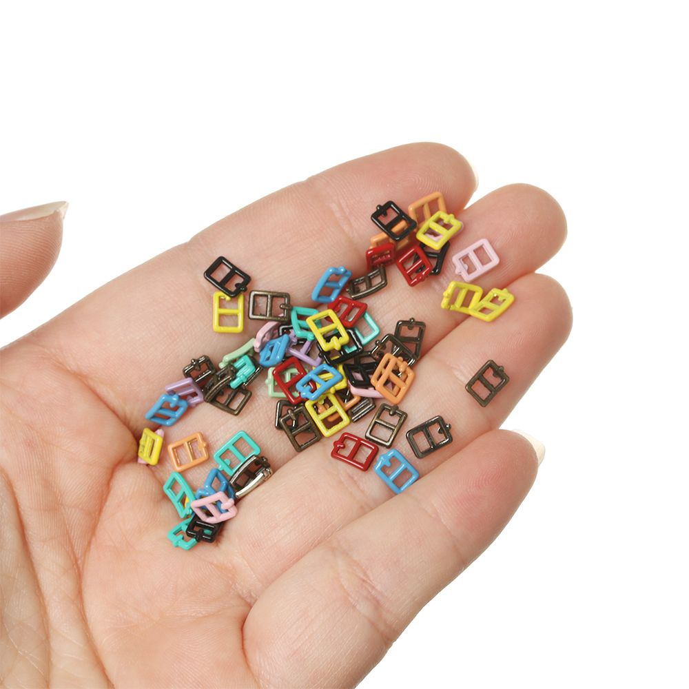 Set 20 / 40 nút khóa ba mặt 13 màu 2.5mm bền bỉ dùng làm đồ thủ công cao cấp