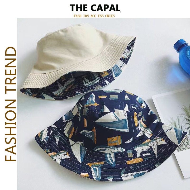 THE CAPAL Nón Tai Bèo Hai Mặt Chất Liệu Cotton Cao Cấp Thời Trang Dành Cho Nữ