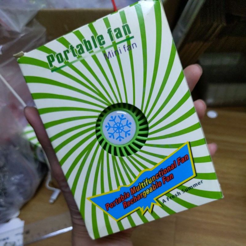 Quạt mini cầm tay sạc tích điện pin 1200mAh