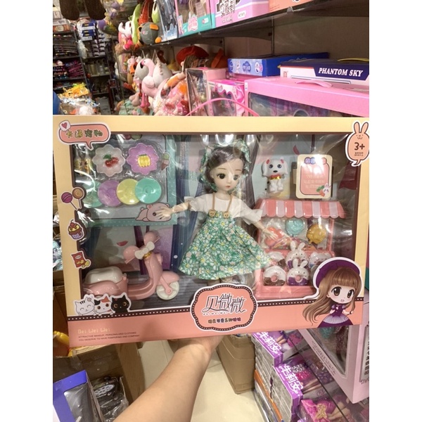 Búp bê chibi - quầy bán bánh ngọt