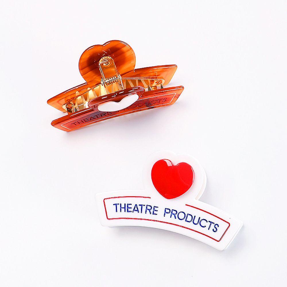 Skjk Kẹp Tóc Hình Trái Tim Bằng Axit Acetic Ngọt Ngào Dễ Thương Phong Cách Hàn Quốc