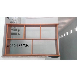Kệ sách treo tường ngang 80,1m,1m2.new freeship hcm