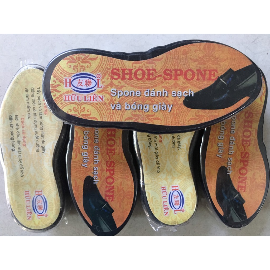 Xi Bọt Biển Đánh Bóng Giày (Shoe Polish Sponge)  ==> Combo 5 Sản Phẩm