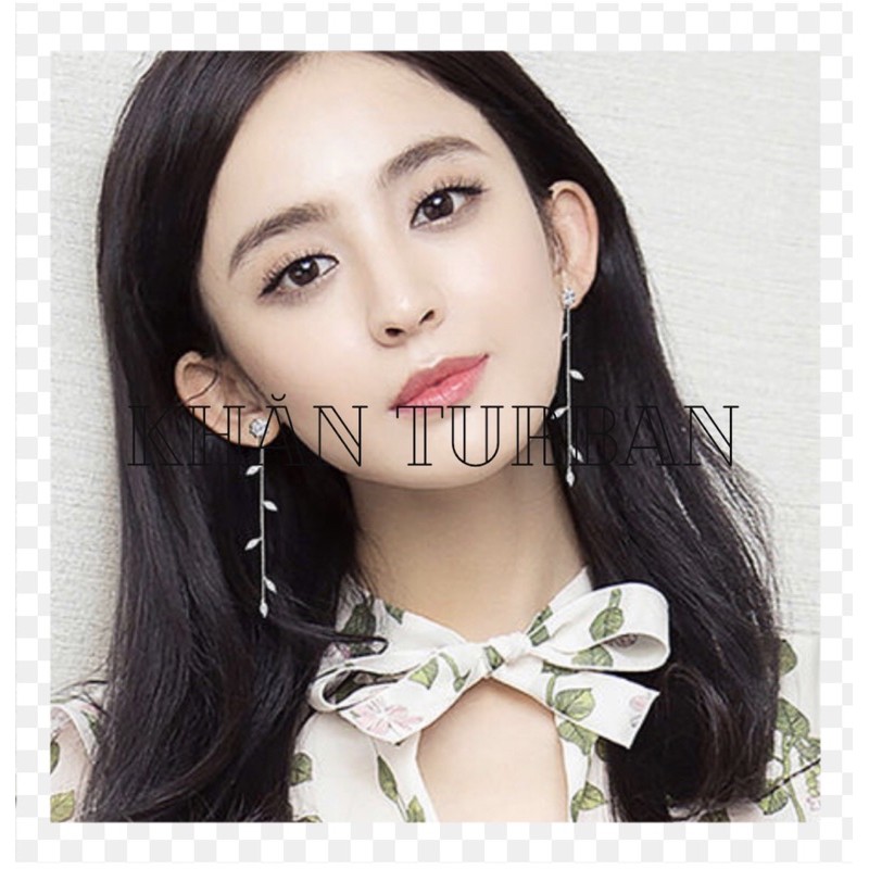 Hoa tai dáng dài phong cách hàn quốc