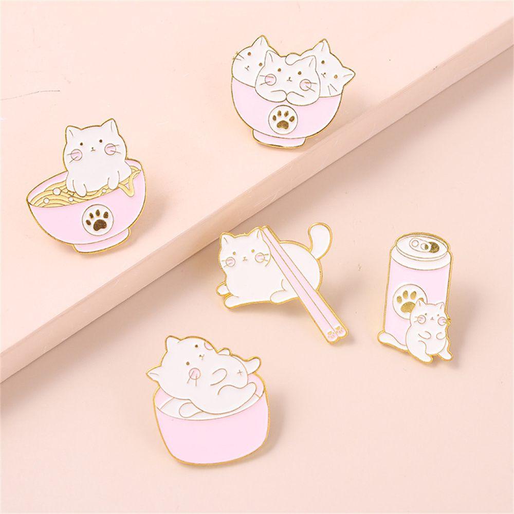 ❦Tôi❦ Khuy Cài Áo Hình Mèo Hoạt Hình Dễ Thương