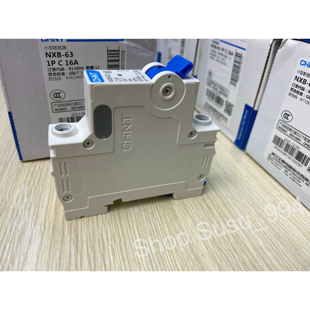 Aptomat Chint NXB-63 1P 16A Dòng Cắt 6kA