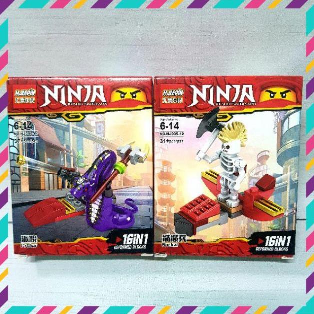 [FREESHIP] Bộ lego Mini figures Ninjago 16in1 (HJ-035)