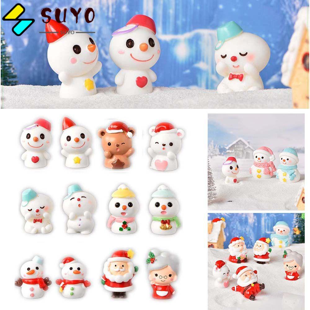Mô Hình Ông Già Noel/Cừu/Cừu Bằng Nhựa Dễ Thương Dùng Trang Trí Tiểu Cảnh/Tiểu Cảnh DIY