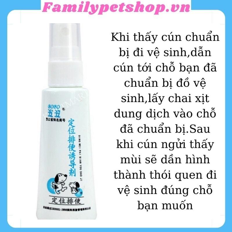 Dung dịch xịt hướng dẫn chó mèo đi vệ sinh đúng chỗ-familypetshop.vn