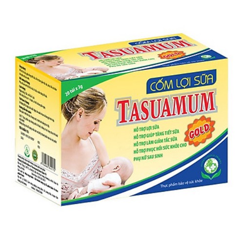 Cốm lợi sữa TASUAMUM GOLD Hộp 20 gói cho mẹ sau thumbnail