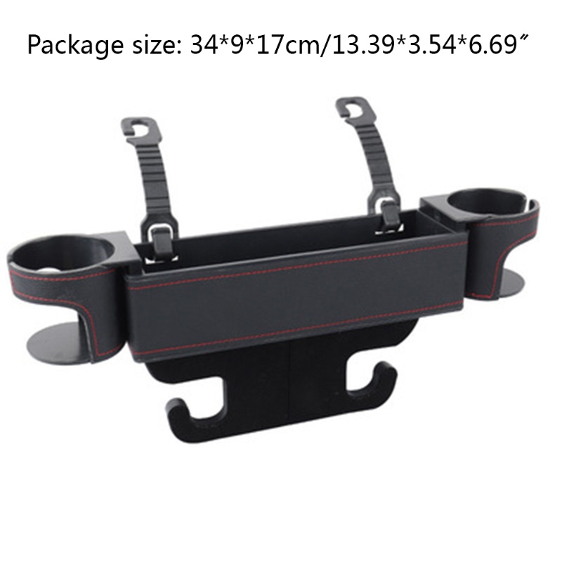 Hộp Đựng Đồ Dùng / Chìa Khóa / Khe Hở Ghế Ngồi Xe Hơi Kèm 2 Ngăn Đựng Tiền Xu Tiện Dụng