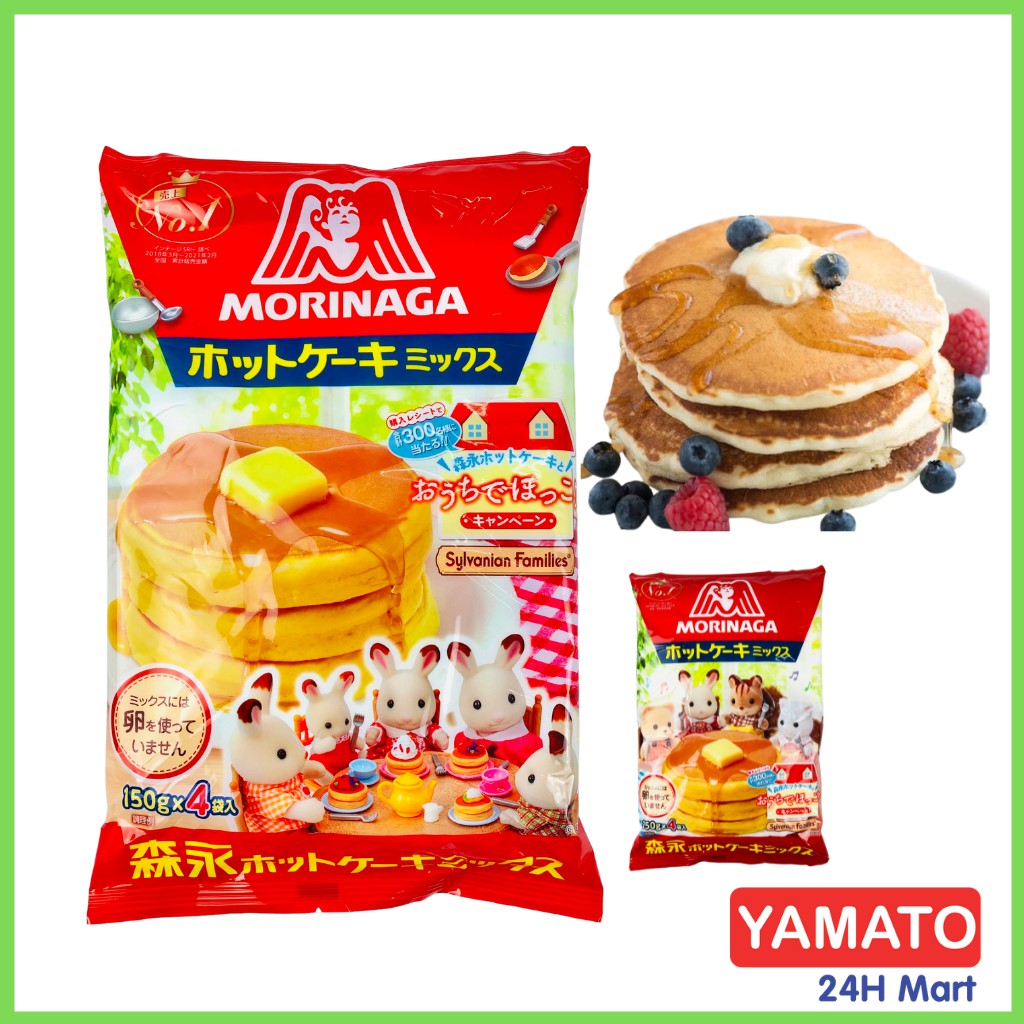 Giới thiệu Bột làm bánh mix trộn sẵn Morinaga nội địa Nhật 600gr Túi 4 thumbnail