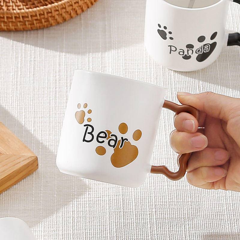 Cốc Sứ Có Nắp Thương Cún Yêu Con Mèo Cốc Cà Phê Quà tặng Sinh Nhật Cái Cà Cốc Nước Cốc Sữa Cốc Gốm Quà Tặng Cốc Trà Ly Quà Sinh Nhật Cốc Cà Phê