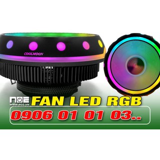QUẠT TẢN NHIỆT CPU COOLMOON UFOX LED RGB  Loại 1