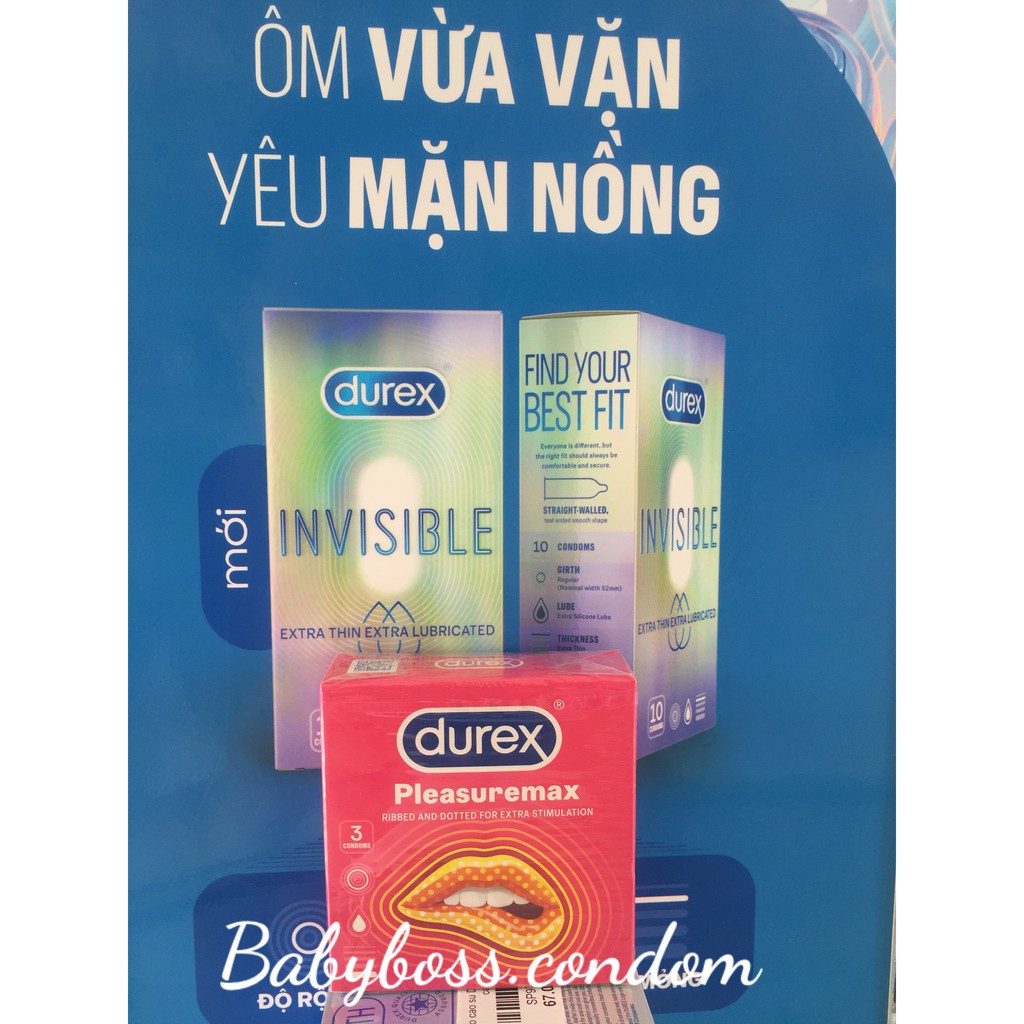 Bao Cao Su Durex Pleasuremax Hộp 3 Cái